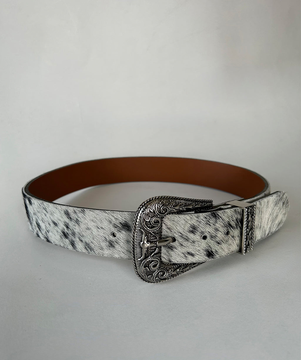MONTANA COWHIDE BELT
