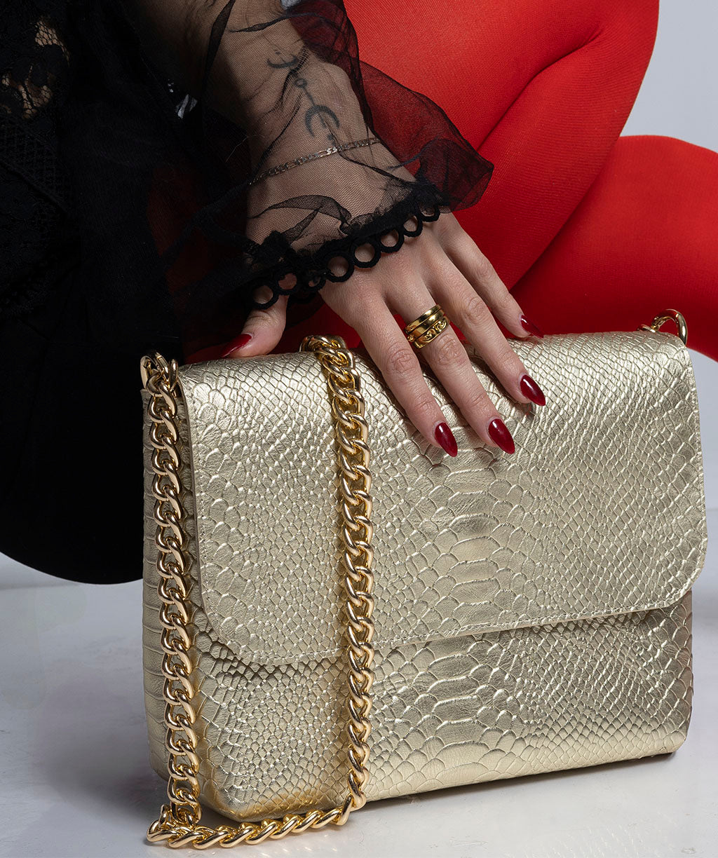 OUTLET OFELIA GOLD SNAKE