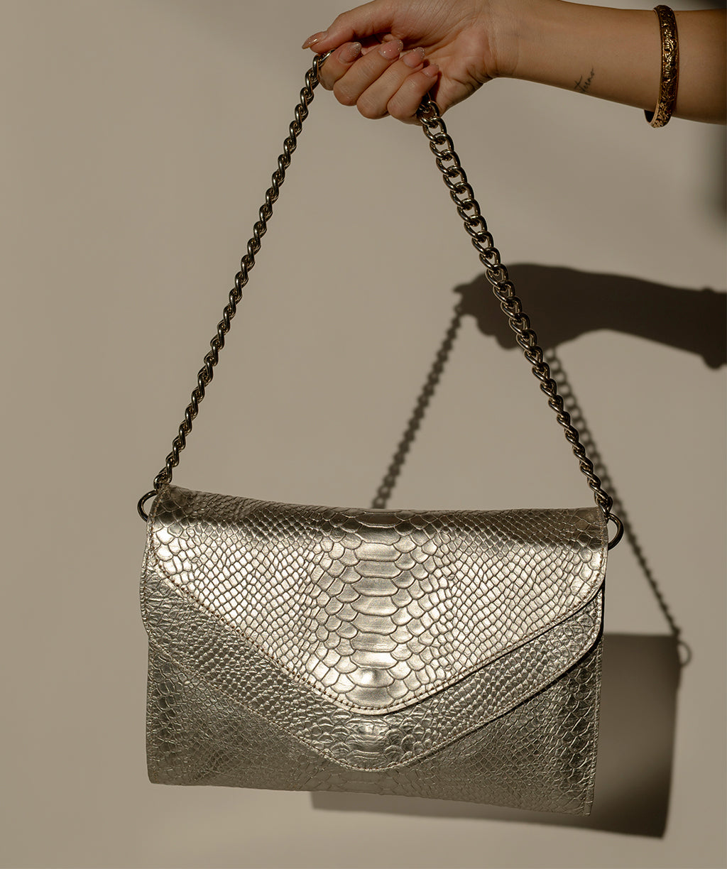 MARÍA SILVER SNAKE IN STOCK