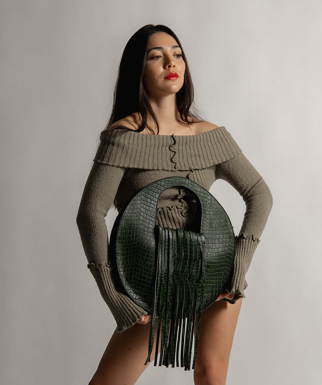 JULIETA GREEN CROCO PRE-ORDER