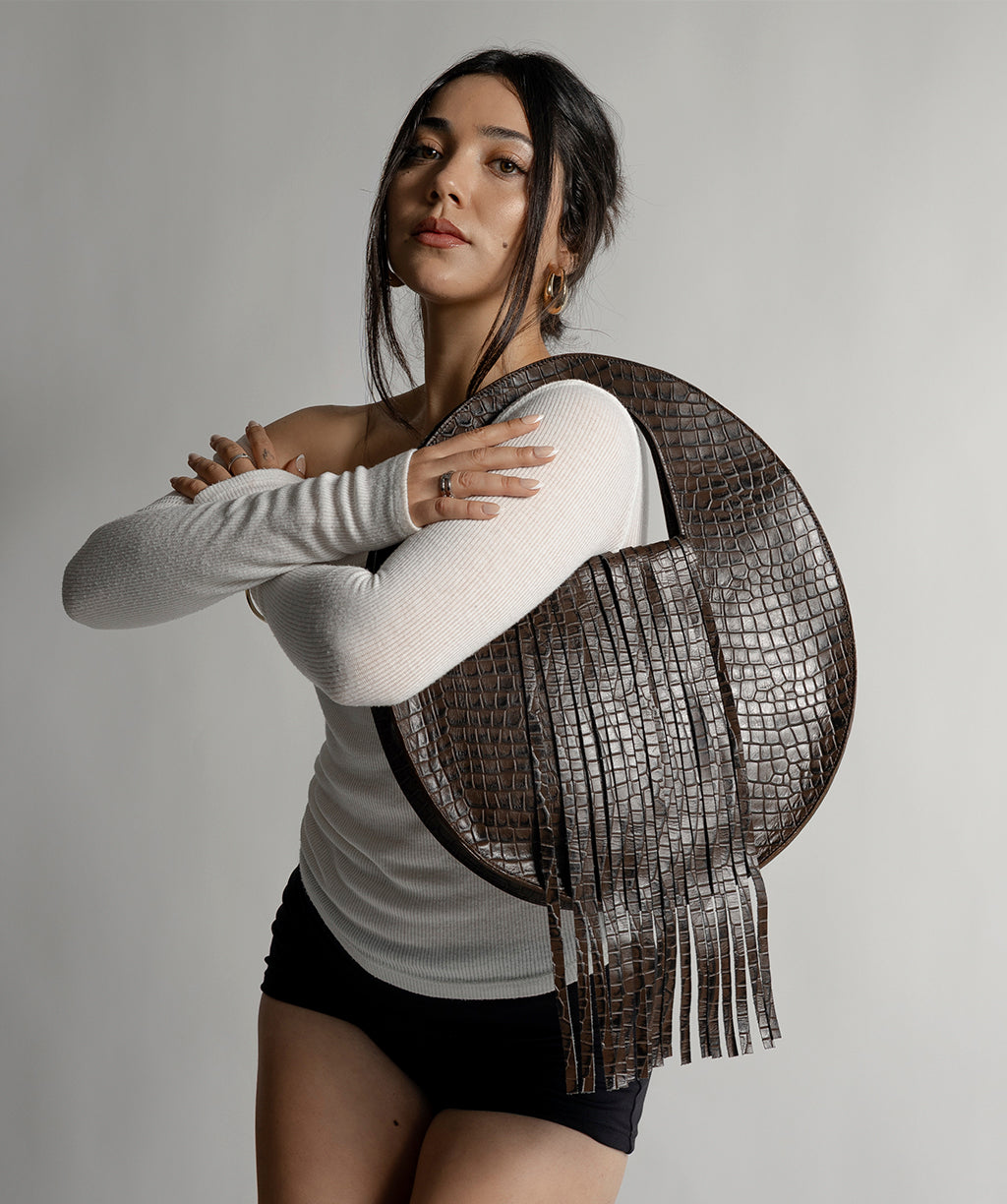 JULIETA DARK CHOCOLATE CROCO