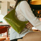 OUTLET BAGUETTE OLIVE CROCO