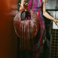 JULIETA BURGUNDY CROCO