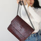 OFELIA BURGUNDY CROCO PRE-ORDER