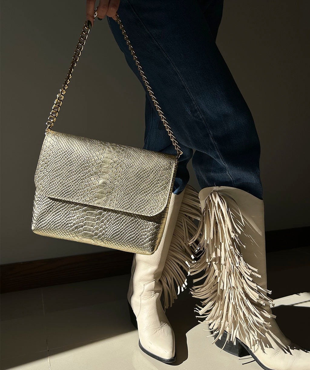 OUTLET OFELIA GOLD SNAKE