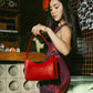 BAGUETTE RED CROCO