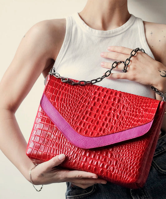 AMALIA RED CROCO PRE-ORDER