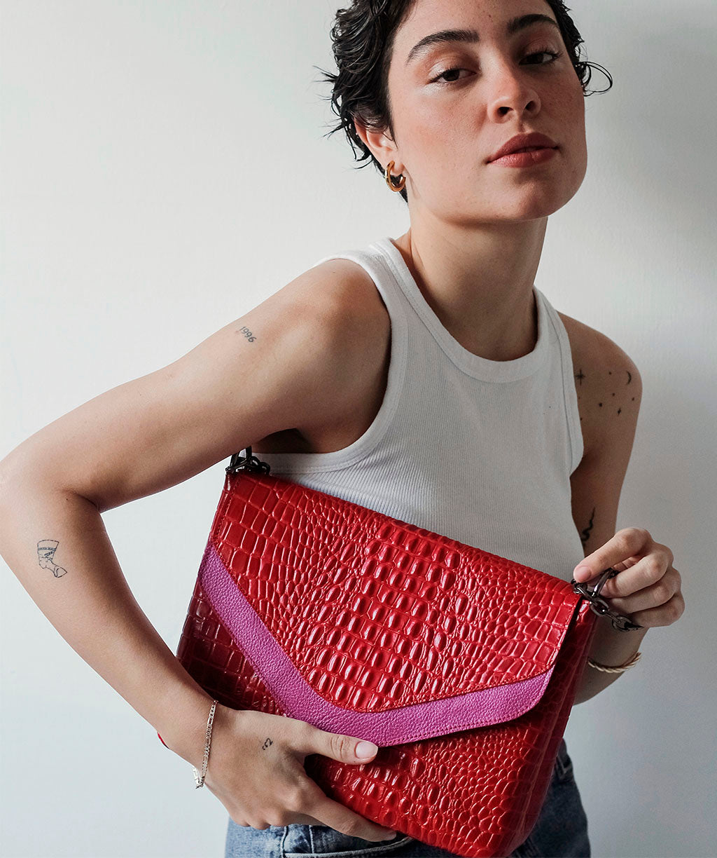 AMALIA RED CROCO PRE-ORDER